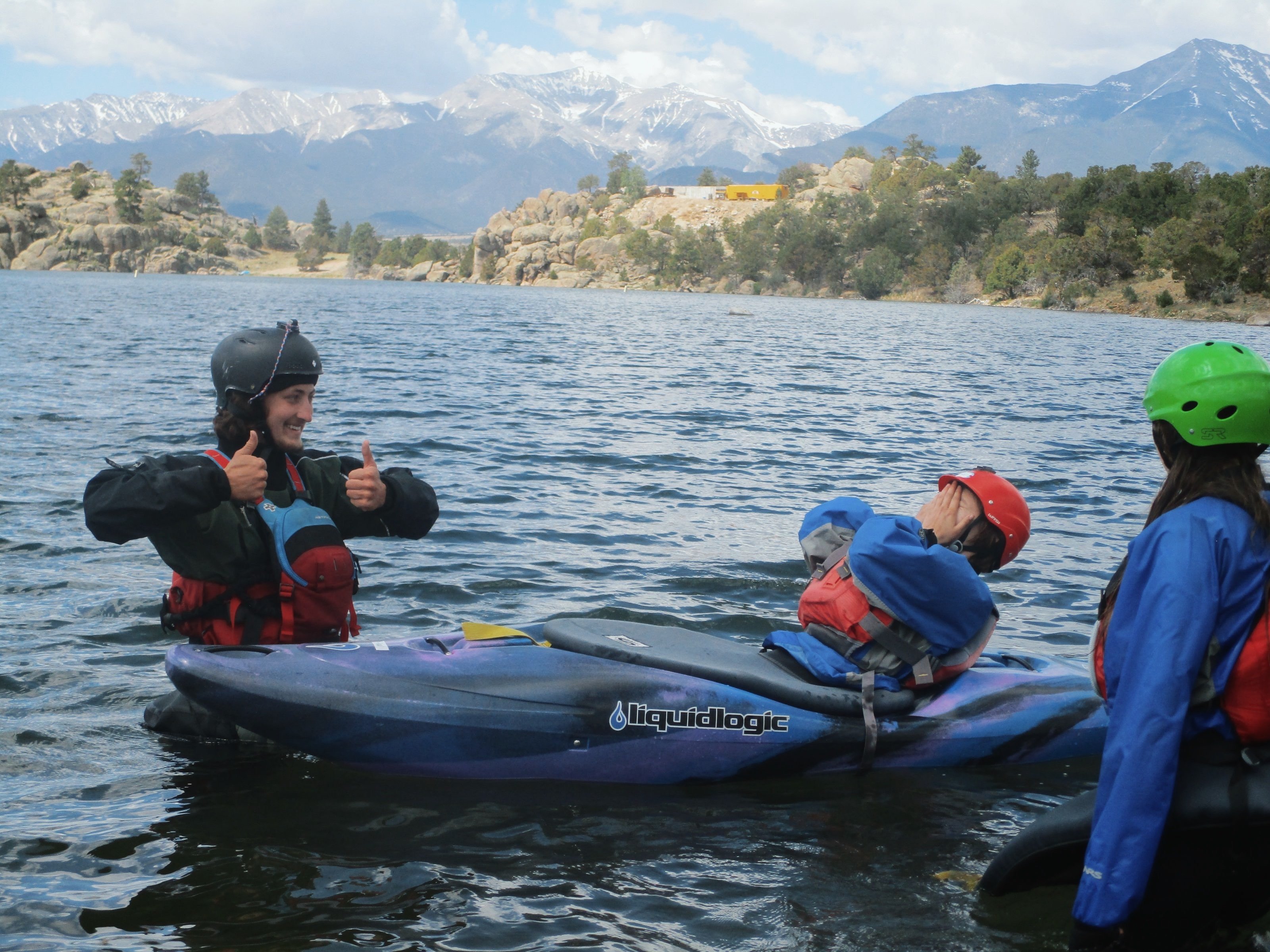 Instructors and Camper in a 1:1 Lesson 