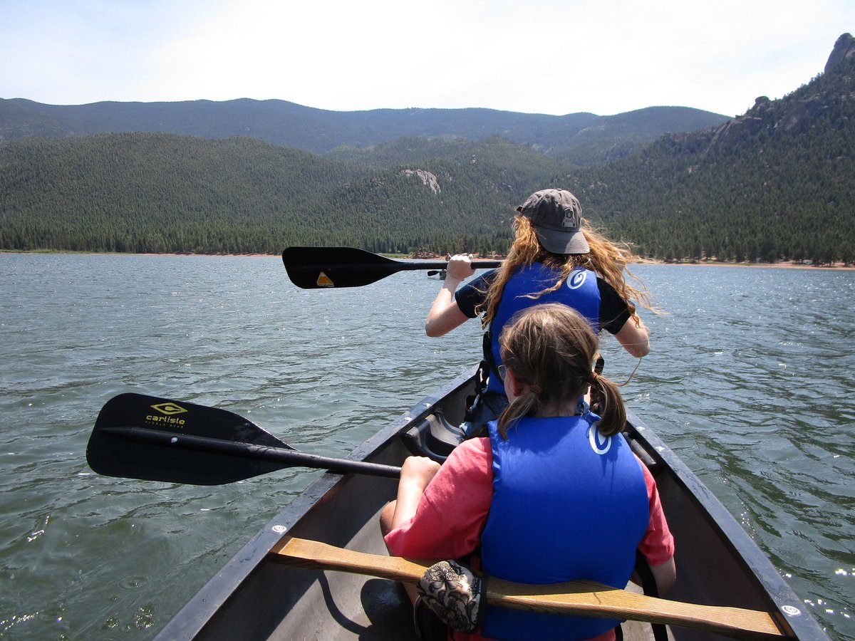 Instructor Canoeing with Camper in CO